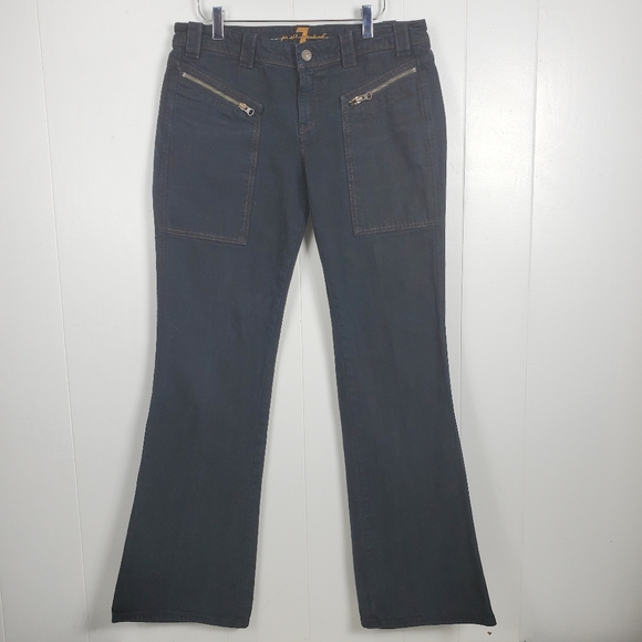 7 for all mankind flare leg jeans size 28 - Picture 1 of 13
